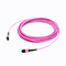 Telekom İçin Çok Modlu 12F MPO MTP Patch Cord 50/125μm Om4 Fiber Optik Kablolar
