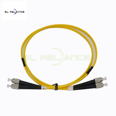 FC UPC Tek Modlu Fiber Jumper'lar LAN CATV için 3m Sarı Fiber Yama Kablosu