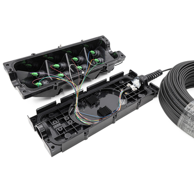 Dış mekan IP67 FTTA FTTX Fiber Optik Ek Kapatma kutusu 16 Çekirdek